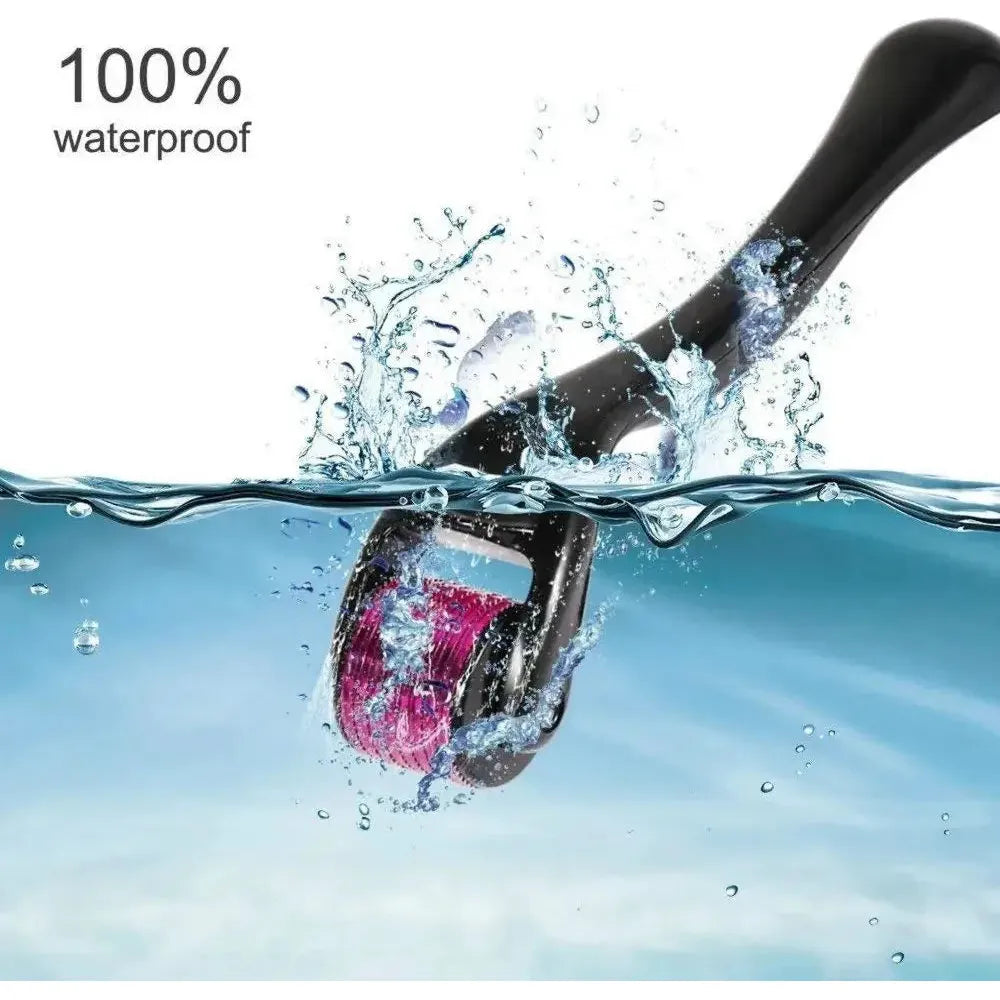 Vida Smart - Derma Roller DRS 540 0.25mm Titanium Needles for Hair Regrowth - Matte Black