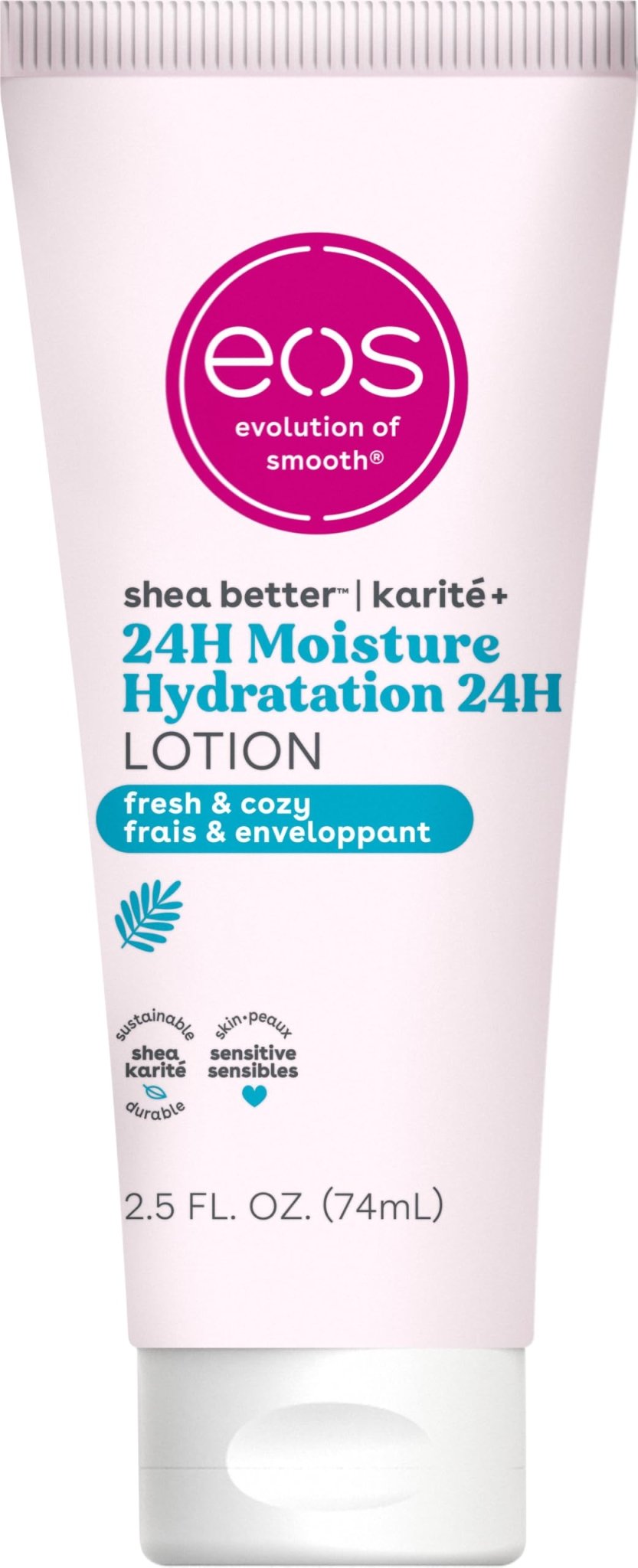 eos Shea Better Body Lotion Vanilla Cashmere, 24-Hour Moisture Skin Care, Lightweight & Non-Greasy, Natural Shea, Vegan, Vanilla Body Lotion, 16 fl oz